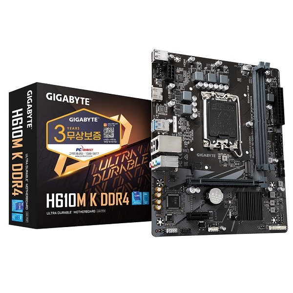 [메인보드] GIGABYTE H610M K D4 피씨디렉트 (인텔H610/M-ATX) (벌크)