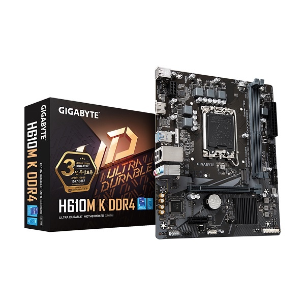 [메인보드] GIGABYTE H610M K D4 제이씨현 (인텔H610/M-ATX)