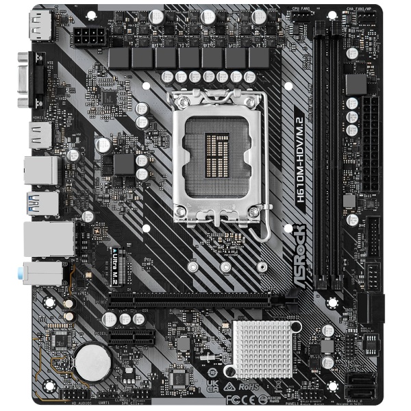 [메인보드] ASRock H610M-HDV/M.2 R2.0 D4 에즈윈 벌크 (인텔H610/M-ATX)