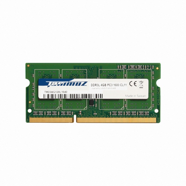 [메모리] 타무즈 노트북용 DDR3 PC3-12800 CL11 저전력