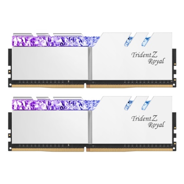 [메모리] G.SKILL DDR4 PC4-25600 CL16 Trident Z ROYAL RGB 실버 16GB (8GB*2) (3200)