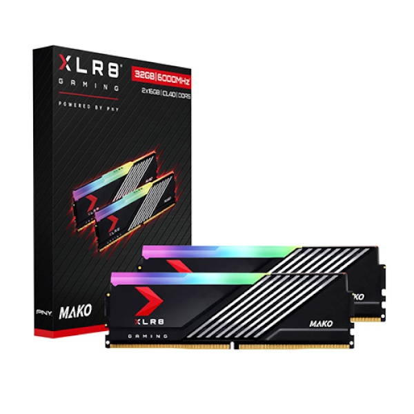 [메모리] PNY XLR8 DDR5 PC5-48000 CL40 MAKO RGB 마이크로닉스 32GB (16GB*2) (6000)