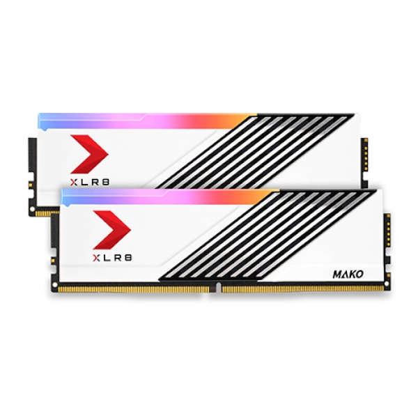 [메모리] PNY XLR8 DDR5 PC5-51200 CL32 MAKO RGB 화이트 마이크로닉스 32GB (16GB*2) 방열판 (6400)