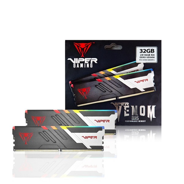 [메모리] PATRIOT DDR5 PC5-54400 CL34 VIPER VENOM RGB 32GB (16GB*2) (6800)