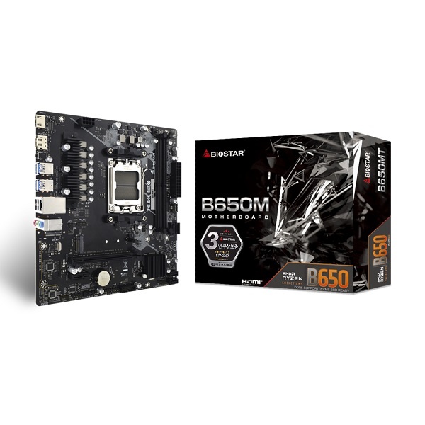 [메인보드] BIOSTAR B650MT 제이씨현 (AMD B650/M-ATX)