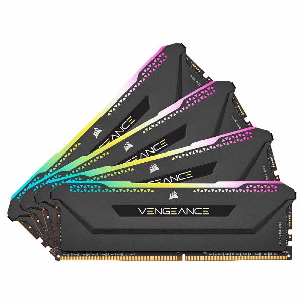 [메모리] CORSAIR DDR4 PC4-28800 CL18 VENGEANCE RGB PRO SL BLACK 64GB (16GB*4) (3600)
