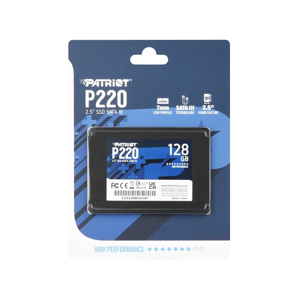 [SSD] PATRIOT P220 SATA 128GB TLC