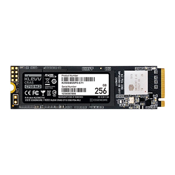 [SSD] 에센코어 KLEVV CRAS C710 M.2 NVMe 2280 256GB TLC
