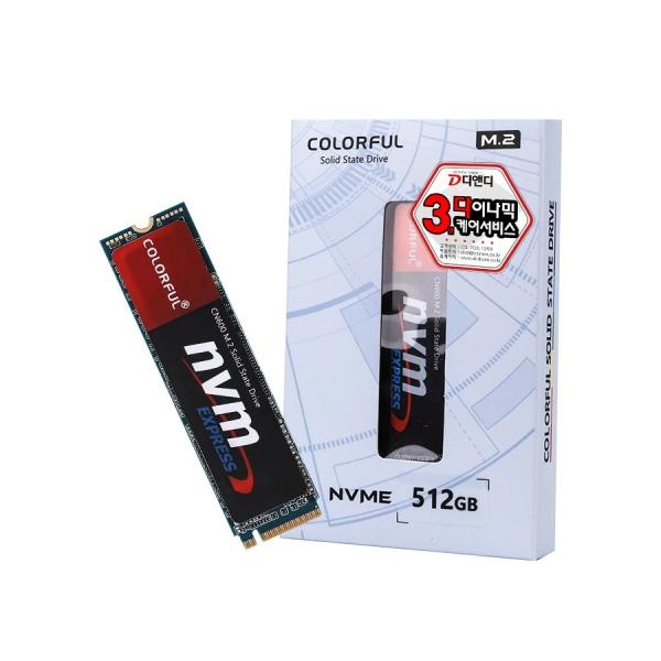 [SSD] Colorful CN600 DDR M.2 NVMe 2280 디앤디컴 512GB TLC