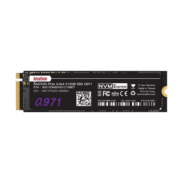 [SSD] 이메이션 Q971 M.2 NVMe 2280 512GB QLC