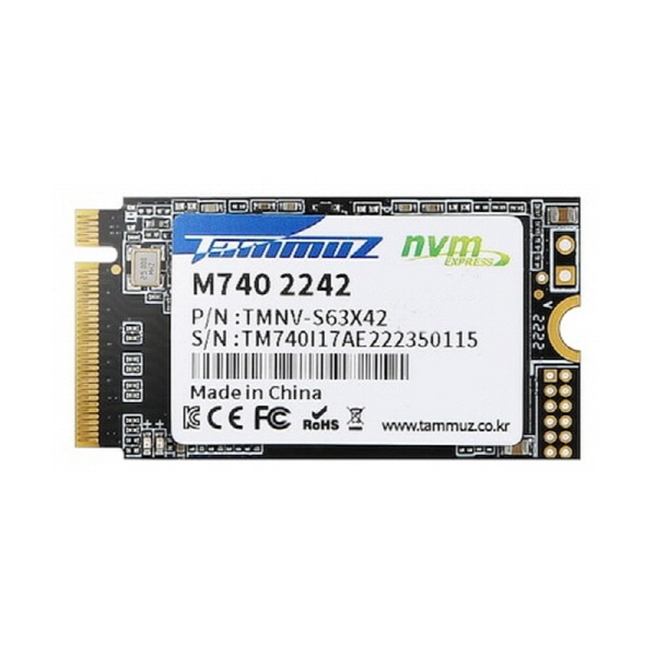 [SSD] 타무즈 M740 M.2 NVMe 2242 256GB TLC