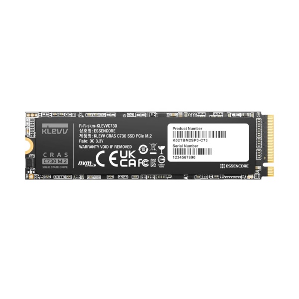[SSD] 에센코어 KLEVV CRAS C730 M.2 NVMe 2280 2TB TLC