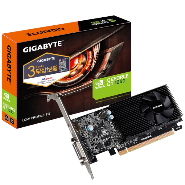 [그래픽카드] GIGABYTE GeForce GT1030 UD2 D5 2GB 미니미 피씨디렉트