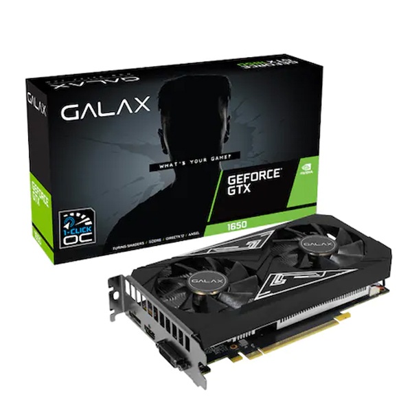 [그래픽카드] GALAX GeForce GTX 1650 BLACK EX PLUS OC D6 4GB