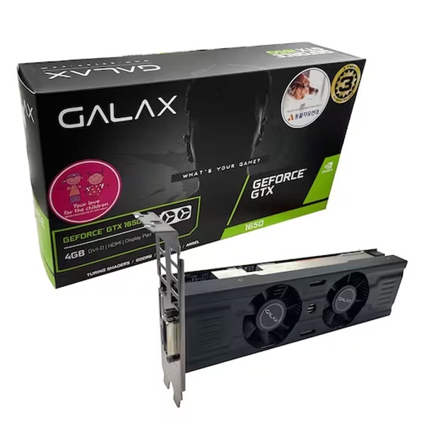 [그래픽카드] GALAX GeForce GTX 1650 V2 D6 4GB LP