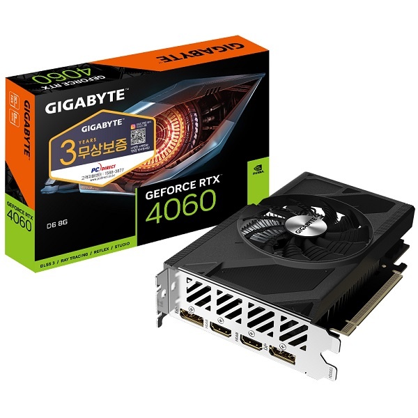 [그래픽카드] GIGABYTE GeForce RTX 4060 UD2 D6 8GB 피씨디렉트