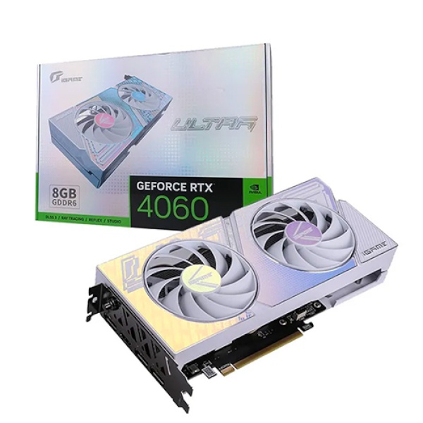 [그래픽카드] Colorful iGame GeForce RTX 4060 ULTRA DUO OC White D6 8GB