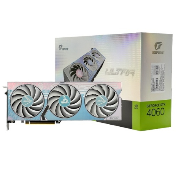 [그래픽카드] Colorful iGame GeForce RTX 4060 ULTRA OC White D6 8GB