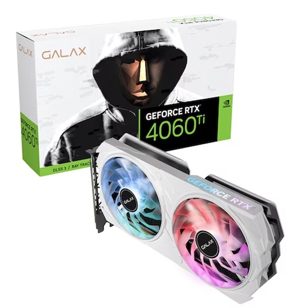 [그래픽카드] GALAX GALAXY GeForce RTX 4060 Ti EX WHITE OC D6 8GB
