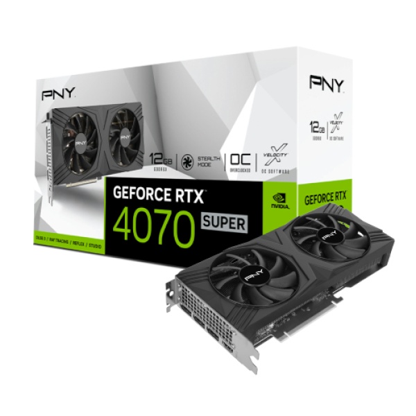 [그래픽카드] PNY GeForce RTX 4070 SUPER VERTO 12GB OC Dual 마이크로닉스
