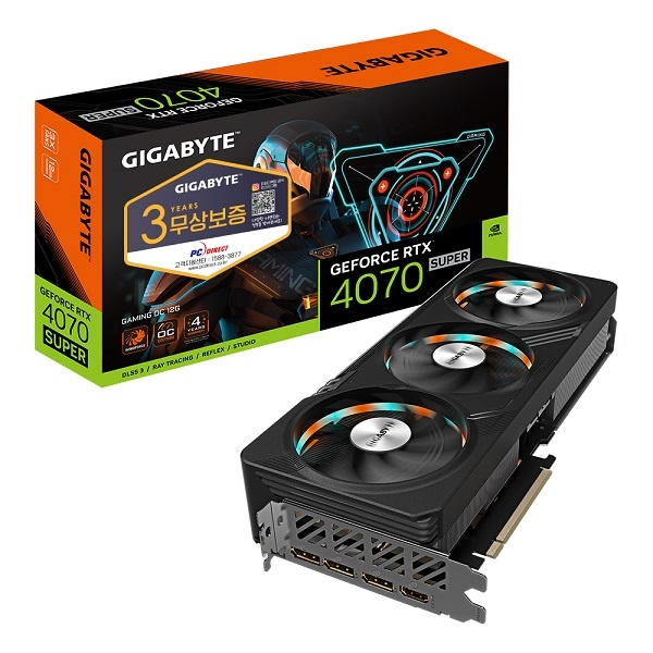 [그래픽카드] GIGABYTE GeForce RTX 4070 SUPER Gaming OC D6X 12GB 피씨디렉트
