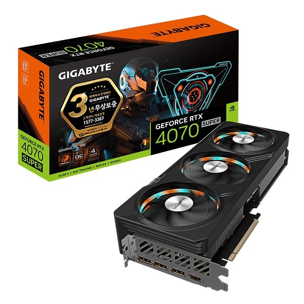 [그래픽카드] GIGABYTE GeForce RTX 4070 SUPER GAMING OC D6X 12GB 제이씨현