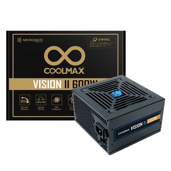 [파워] 마이크로닉스 COOLMAX VISION II 600W (ATX/600W)