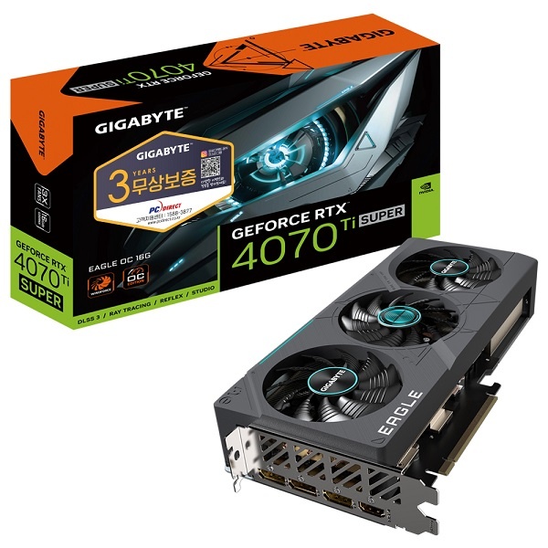 [그래픽카드] GIGABYTE GeForce RTX 4070 Ti SUPER EAGLE OC D6X 16GB 피씨디렉트
