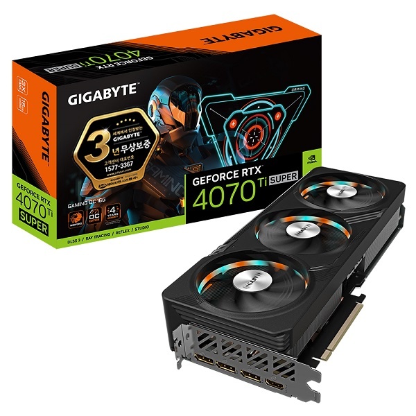 [그래픽카드] GIGABYTE GeForce RTX 4070 TI SUPER GAMING OC D6X 16GB 제이씨현