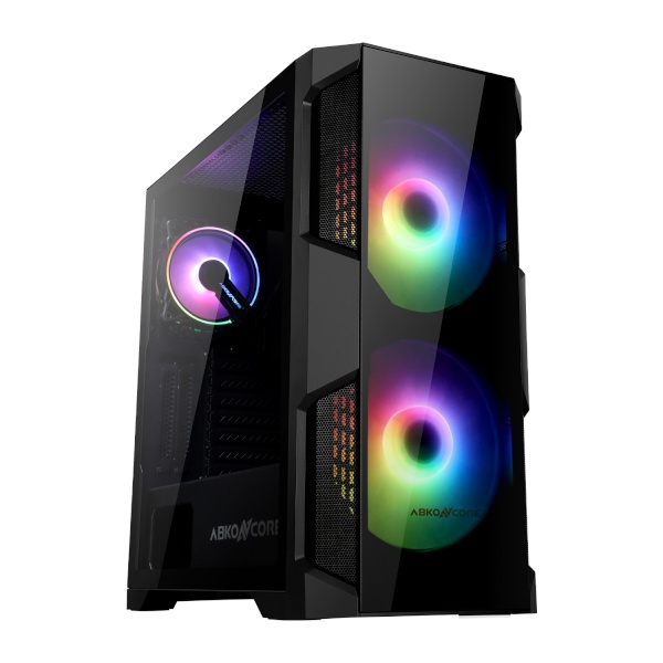 [케이스] ABKO 앱코 NCORE H500 Glass Spectrum200 RGB (미들타워)